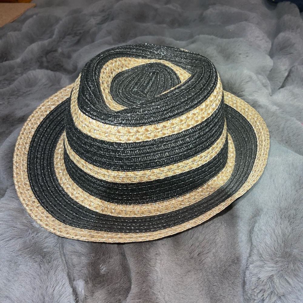 Magid Black and Tan Striped Hat
